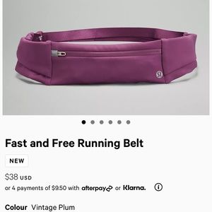 Lululemon fast and free Run Belt.